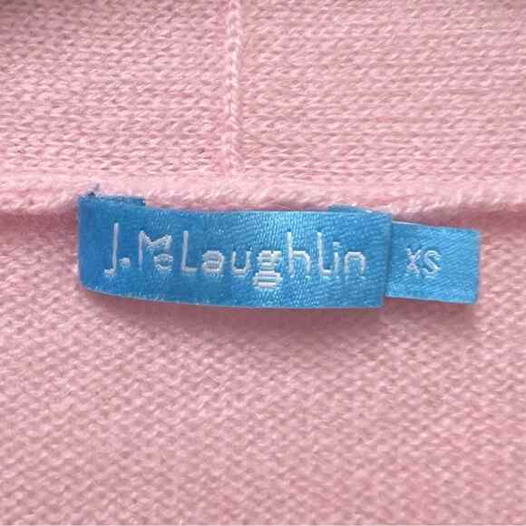 J. McLaughlin Pale Pink Clemson Cashmere Open Cardigan Size XS - Picture 4 of 4